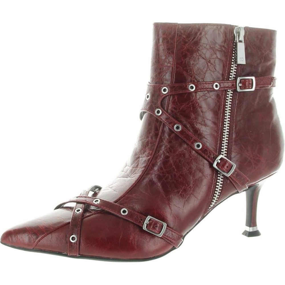 Women's Umi Biker Booties by Kenneth Cole Red Size 7 New With Tags